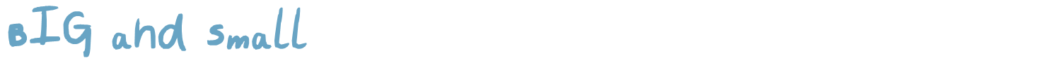 sample BIG and small font